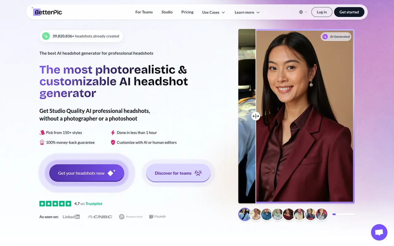 BetterPic website screenshot