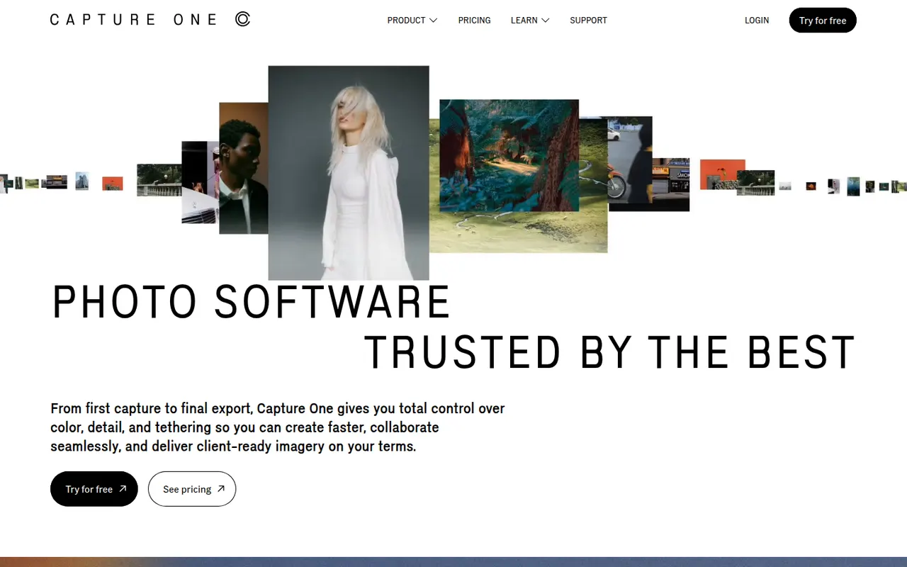 Capture One website screenshot