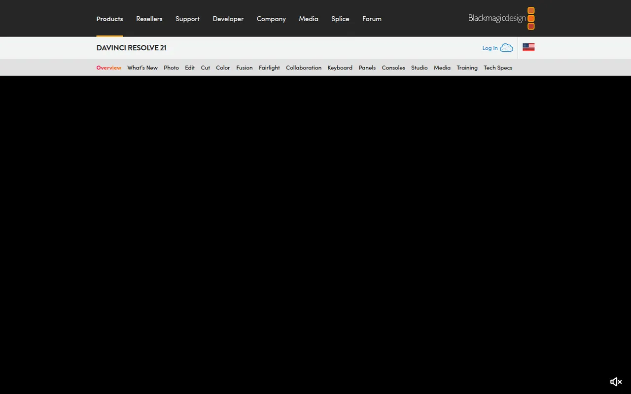 DaVinci Resolve website screenshot