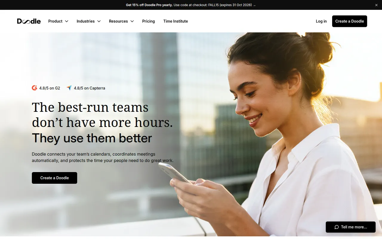 Doodle website screenshot