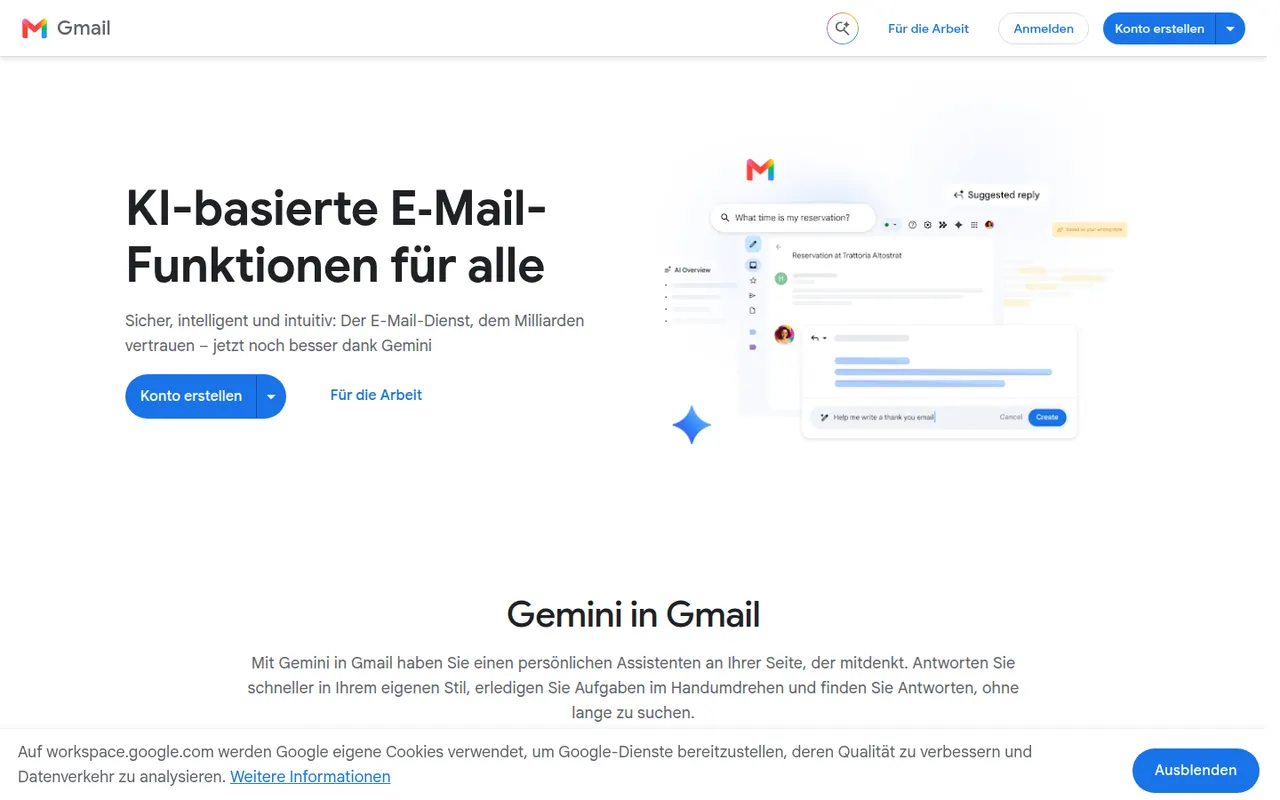 Gmail website screenshot