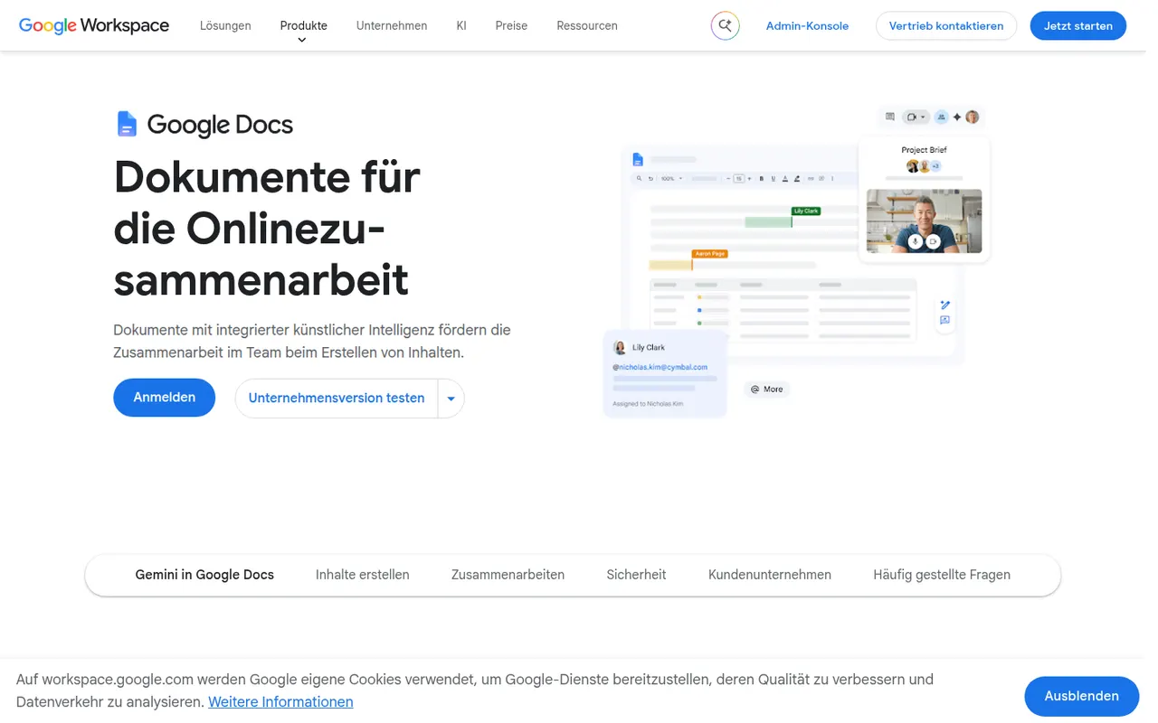 Google Docs screenshot