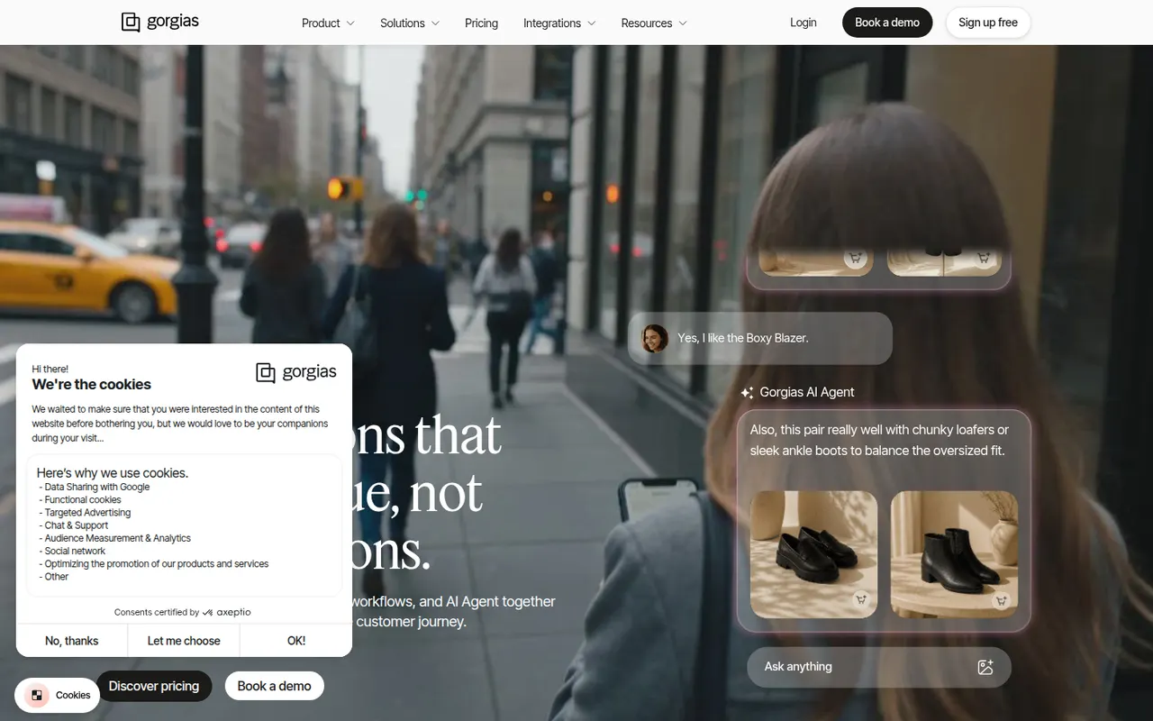 Gorgias website screenshot