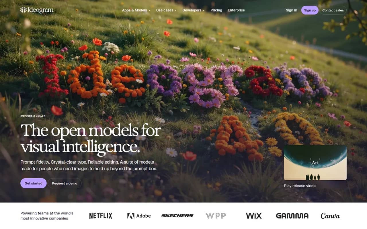 Ideogram website screenshot