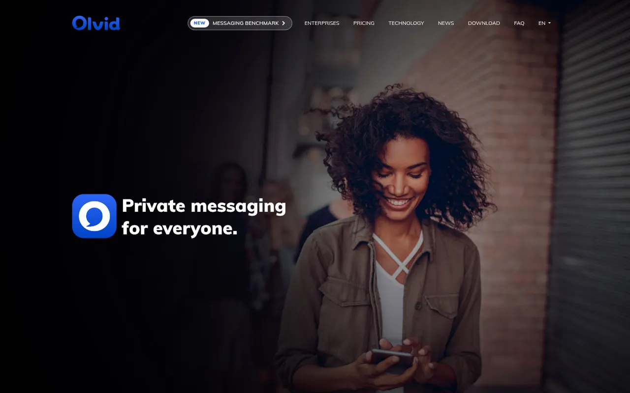 Olvid website screenshot