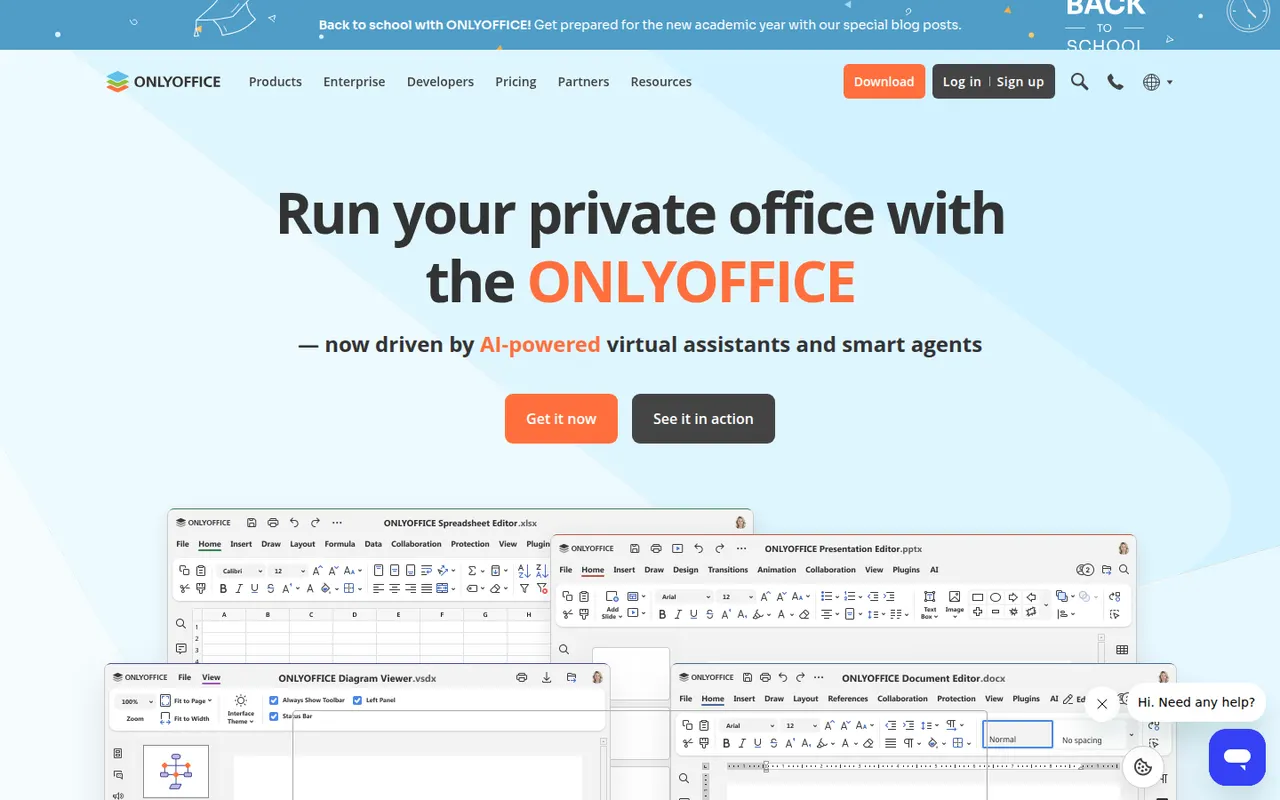 ONLYOFFICE website screenshot