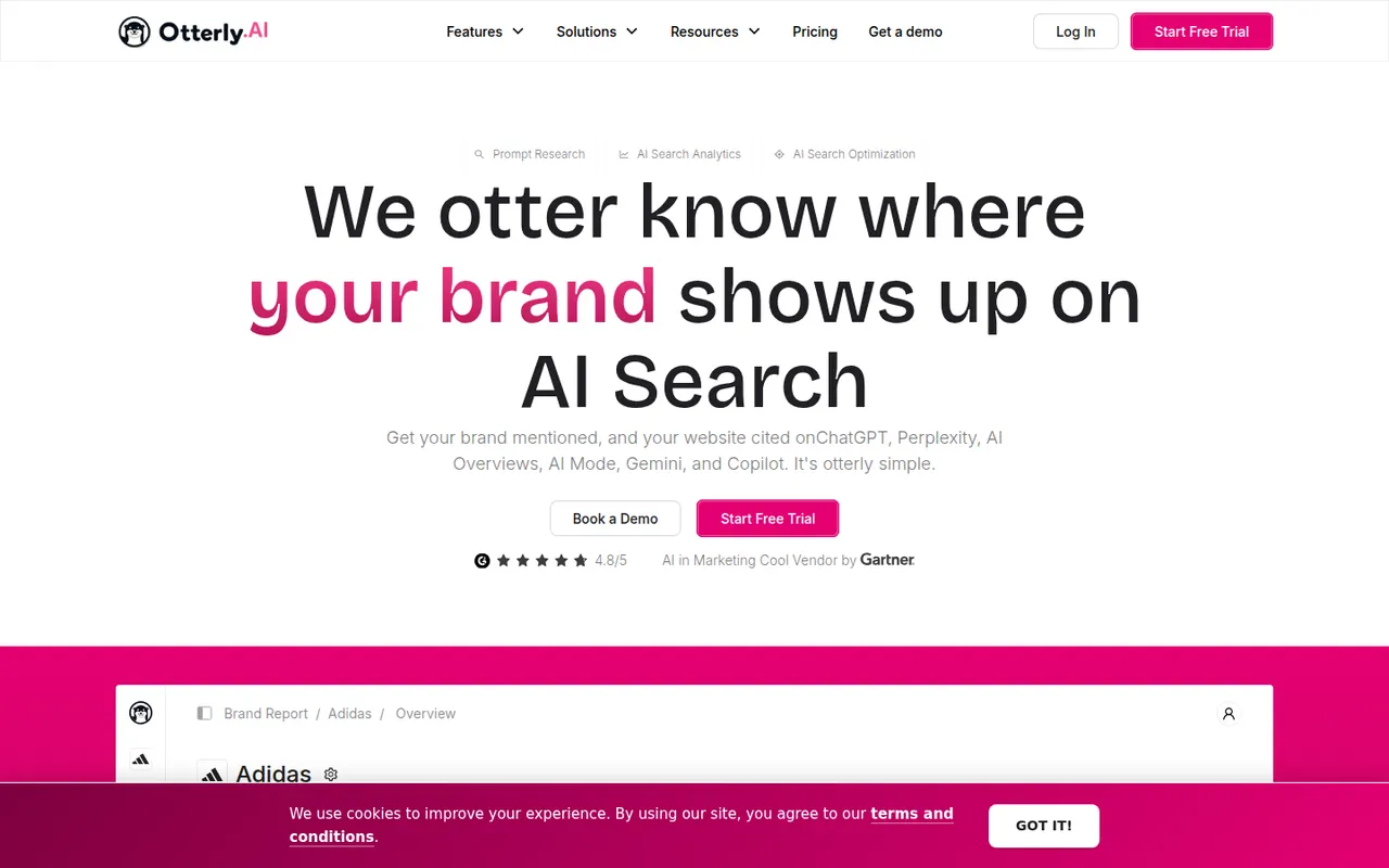 Otterly.AI website screenshot