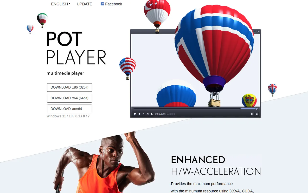 PotPlayer website screenshot