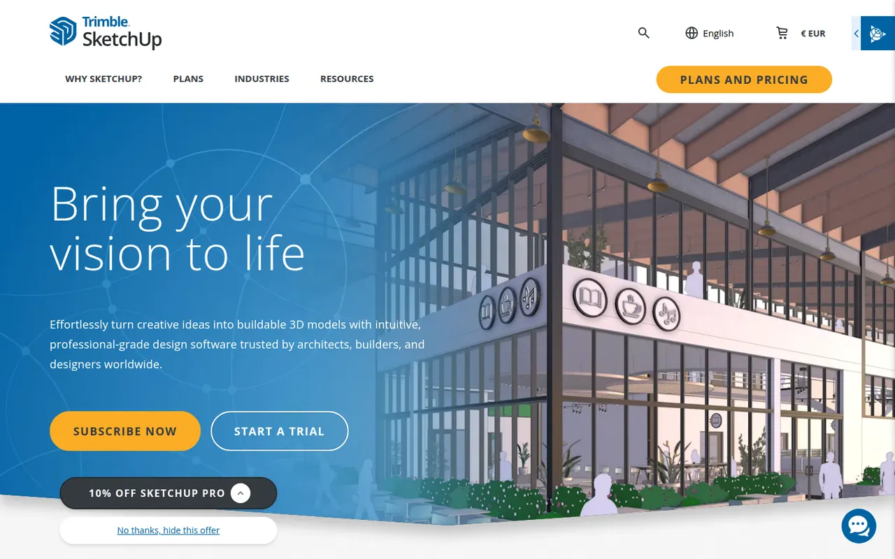 SketchUp website screenshot