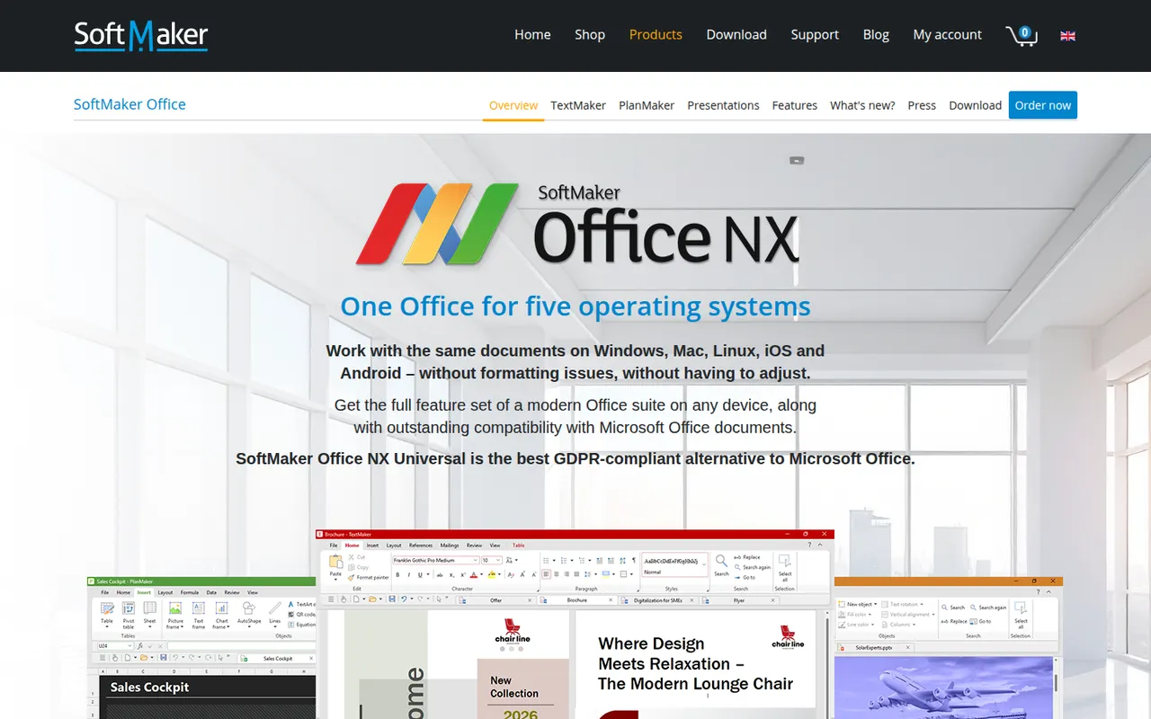 SoftMaker Office website screenshot