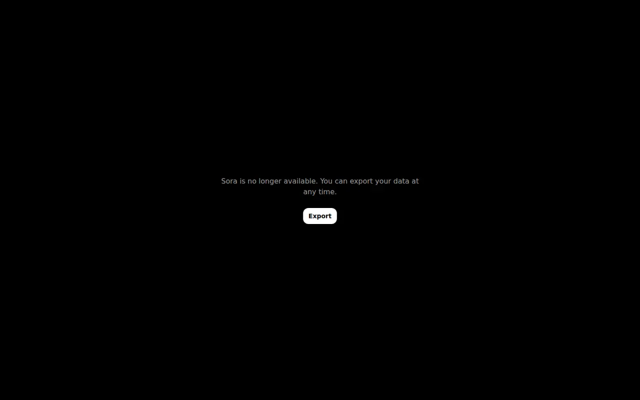 Sora website screenshot