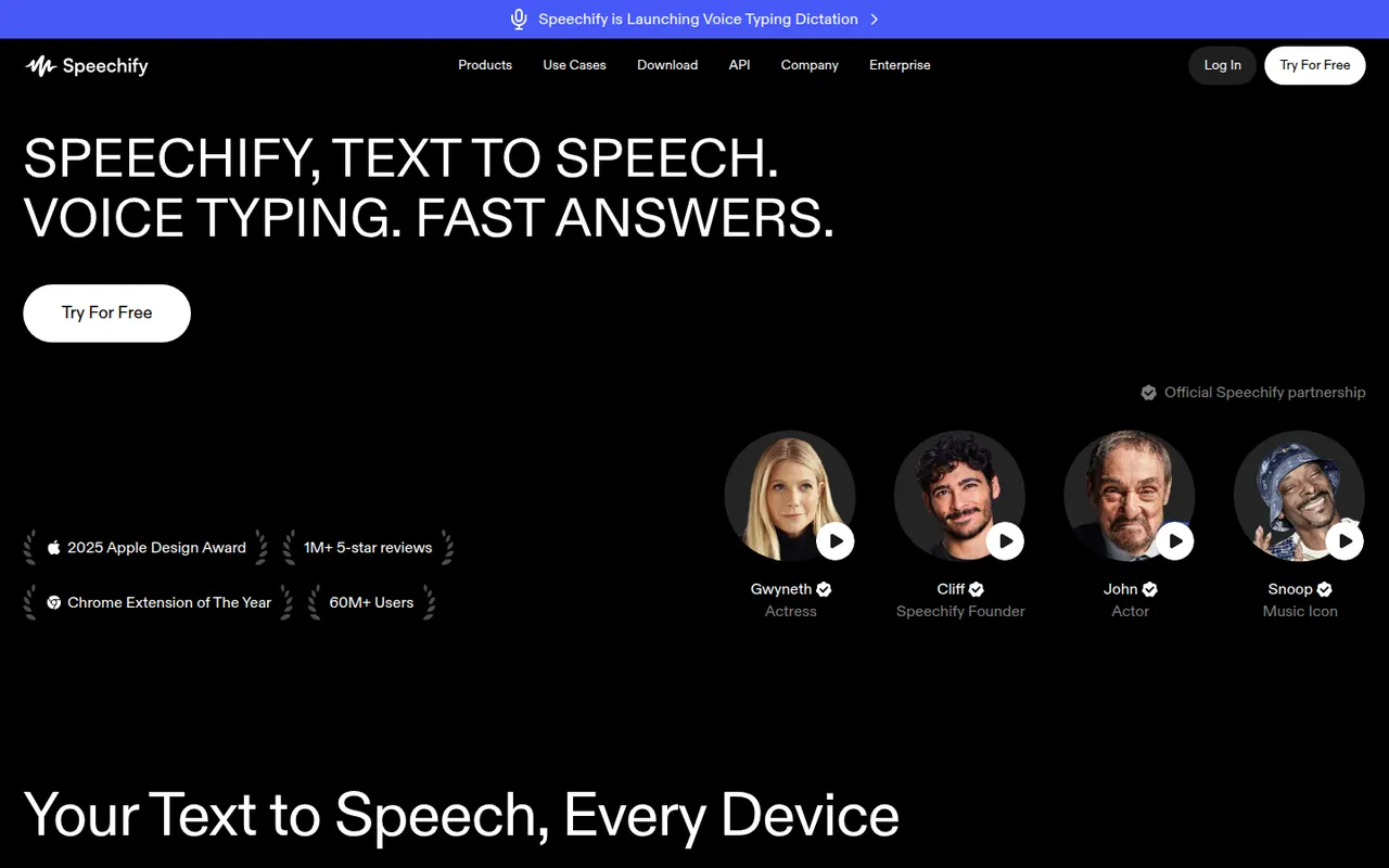 Speechify screenshot