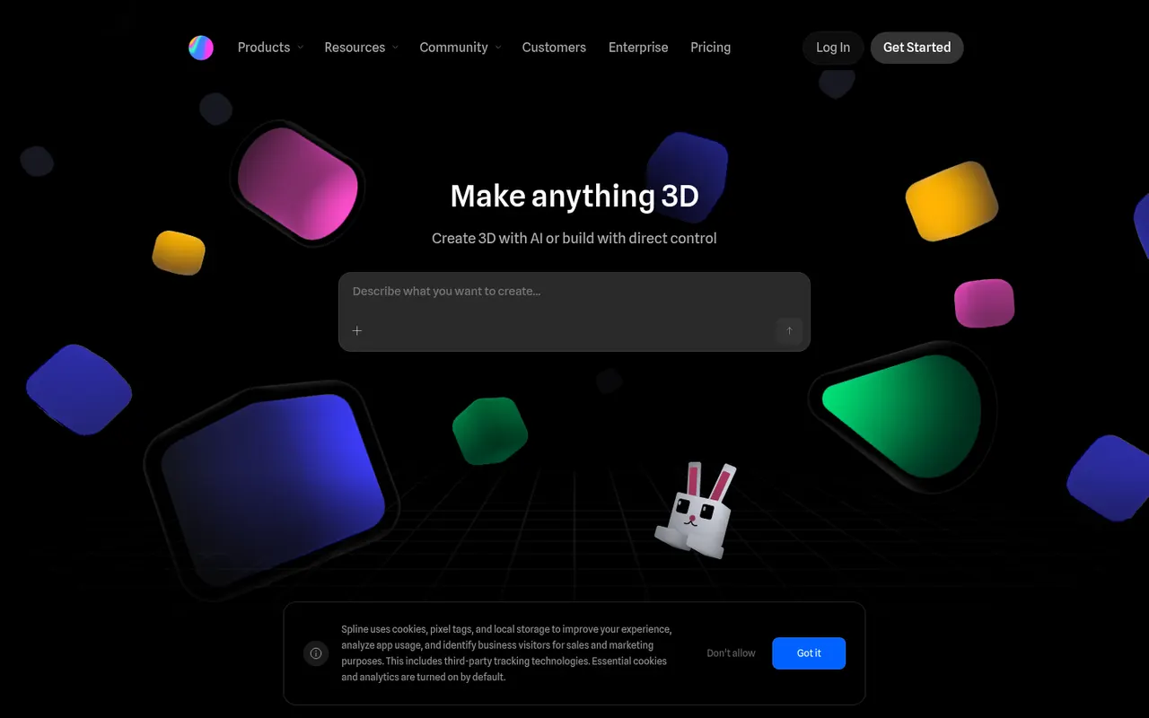 Spline website screenshot