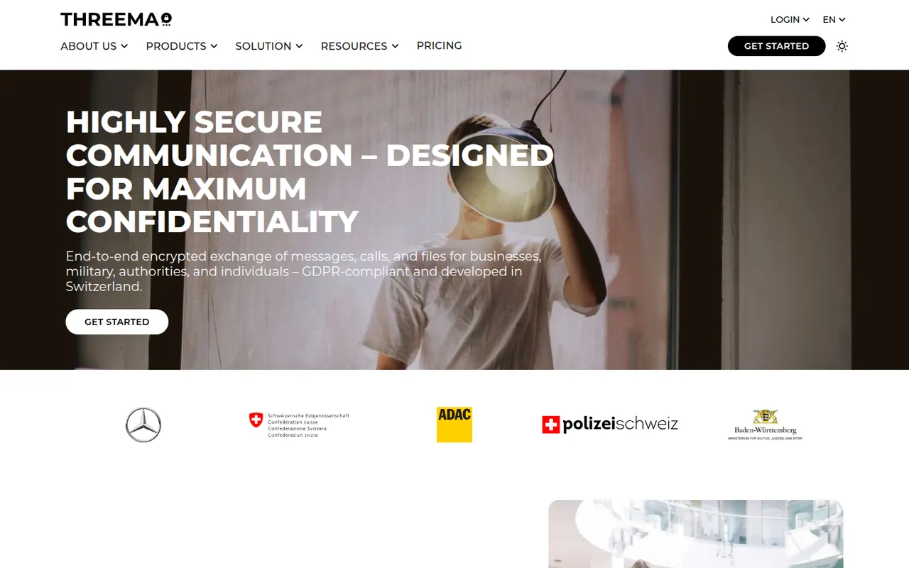 Threema website screenshot