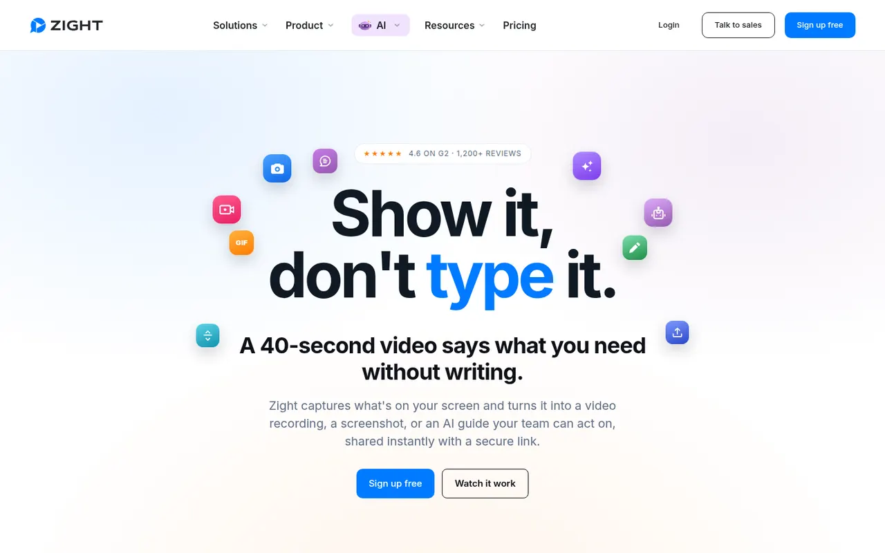 Zight website screenshot